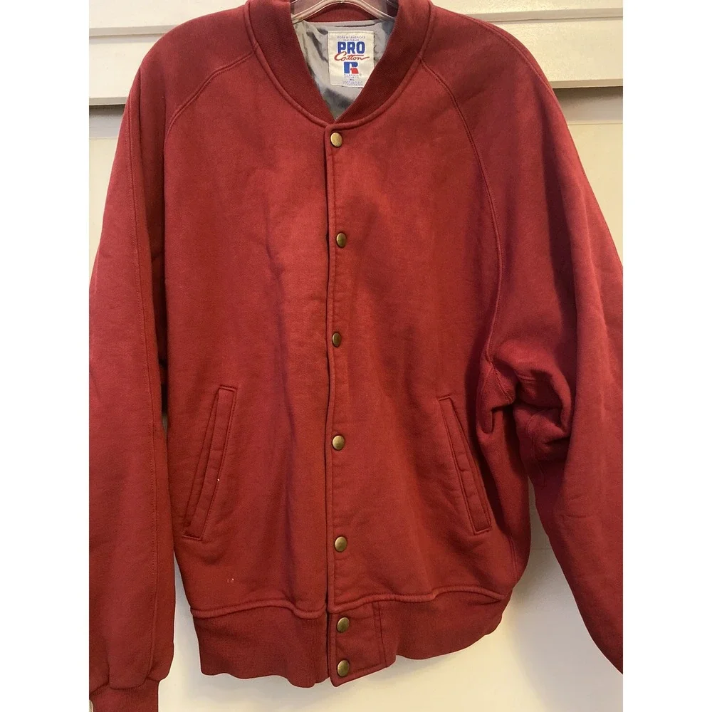 Russell Athletic XL Vintage Russell Athletic Pro Cotton Button Jacket RARE USA